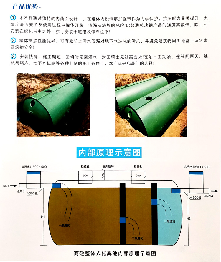 宁蒗玻璃钢化粪池